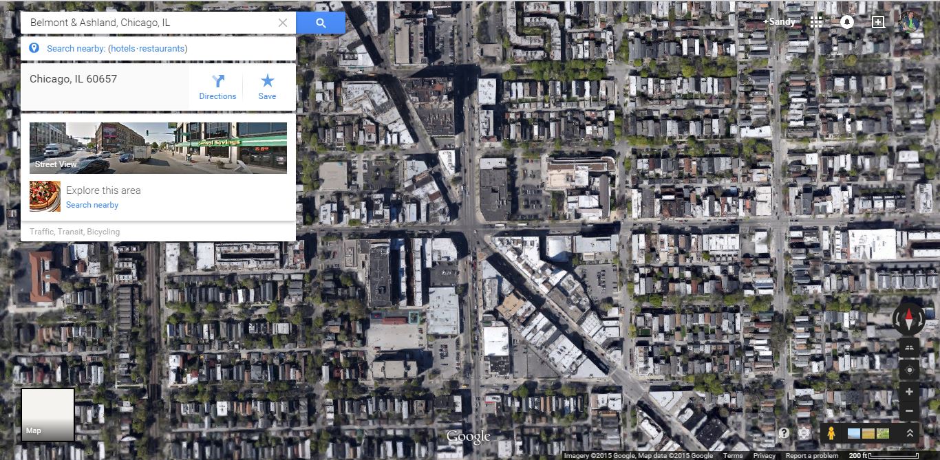 Among other terribleness, the new Google Maps is temperamental about embedding, so you get a JPEG for this one.